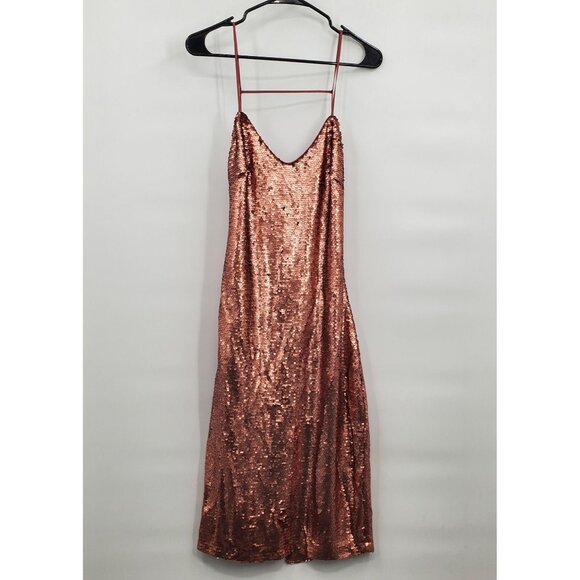Spring + Mercer Mid Length Tank Sequin Dress Women Size Large NWT - Picture 1 of 13